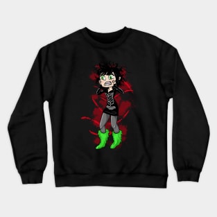 Goth Vampire Girl Crewneck Sweatshirt